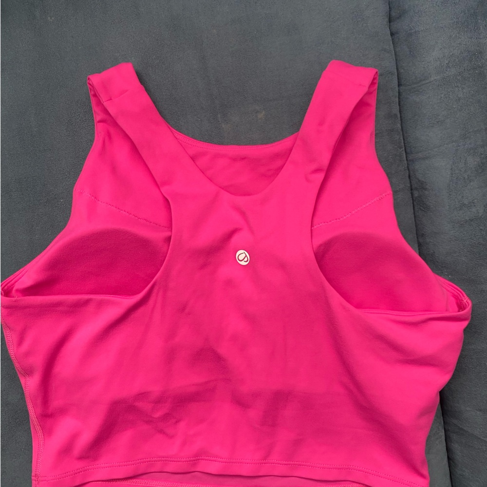 CRZ YOGA Butterluxe Racerback High Neck Longline Sports Bras for Women